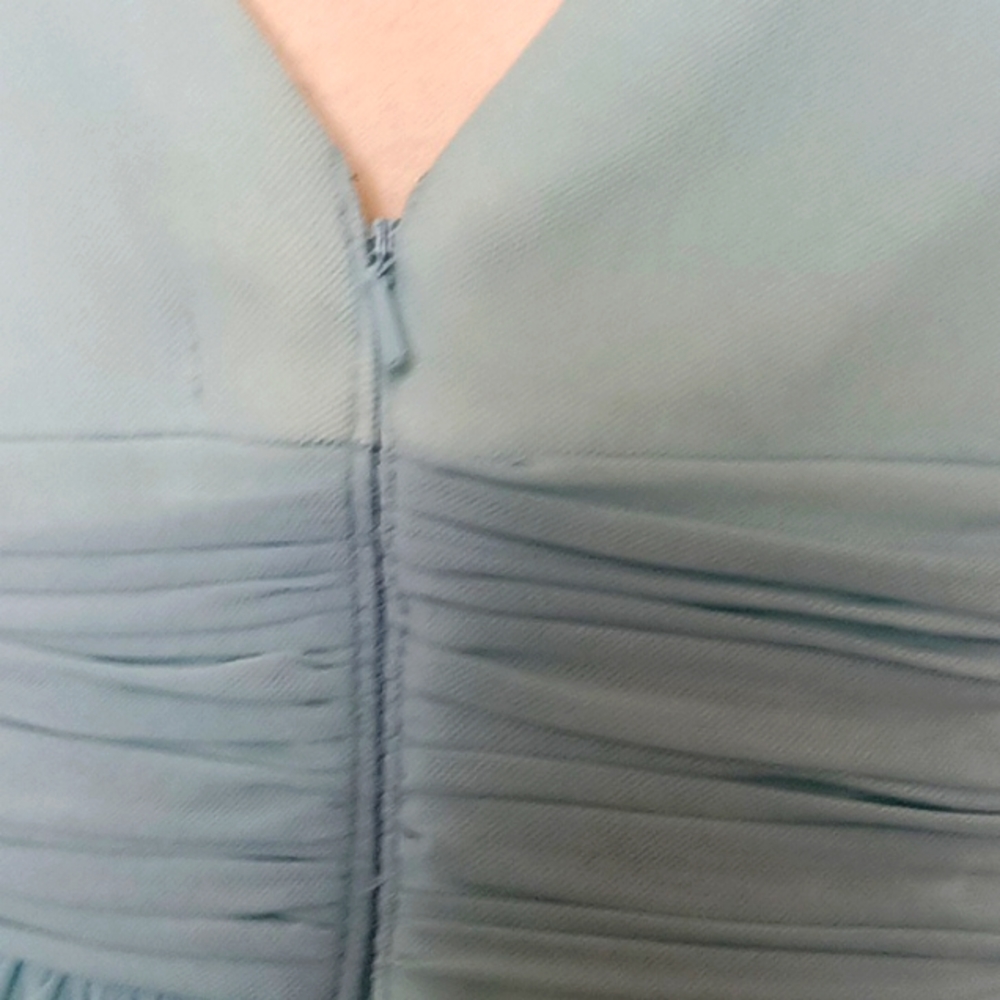 RSVP Baby Blue Sleeveless Summer Semi Casual Full Length Dress - Picture 5 of 8
